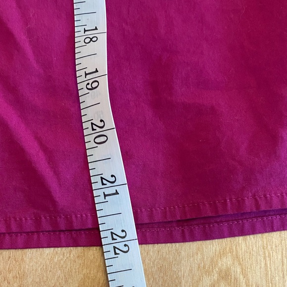 Talbots Magenta Blouse with Black Embroidered Detail & Bell Sleeves - Picture 8 of 11